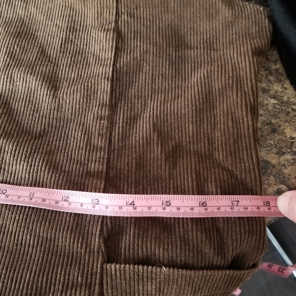 Vintage brown corduroy sleeveless dress romper - Picture 5 of 8